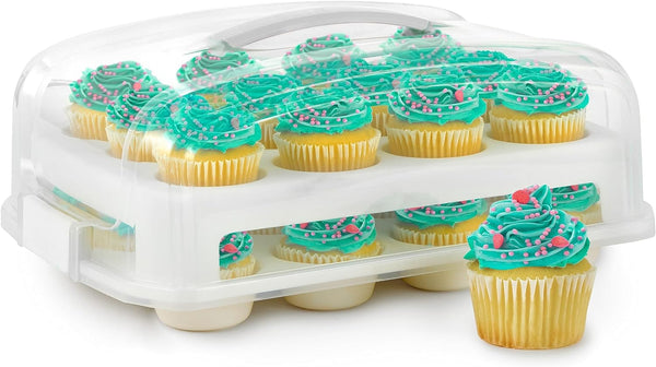 Clear Plastic Cupcake Containers with Dome Lid 100 Count - BPA-Free