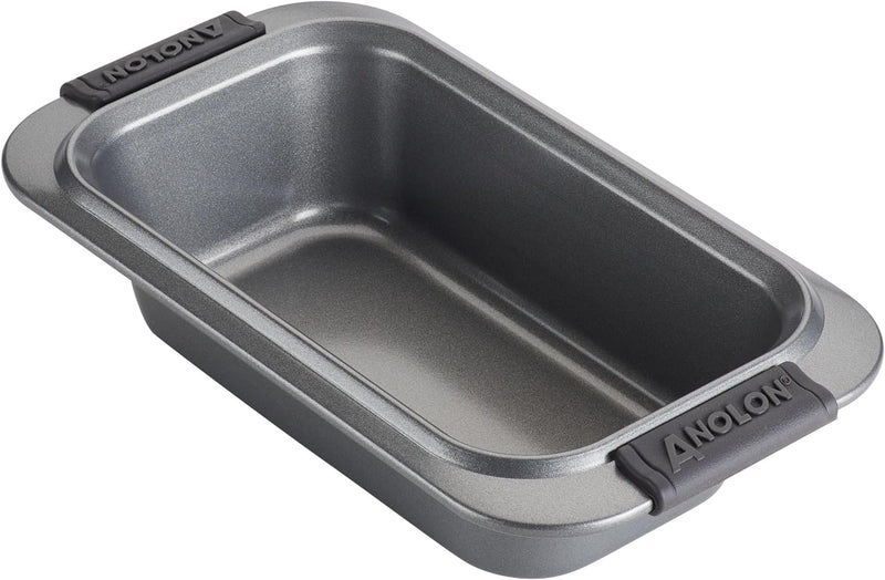 Anolon Advanced Nonstick MeatloafLoaf Pan Set with Grips and Insert - 2 Piece Gray