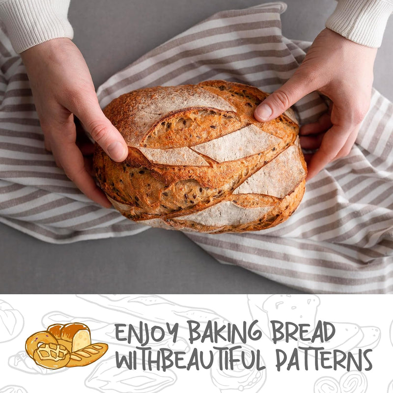 Sourdough Bread Proofing Baskets - Set of 2 with Liners