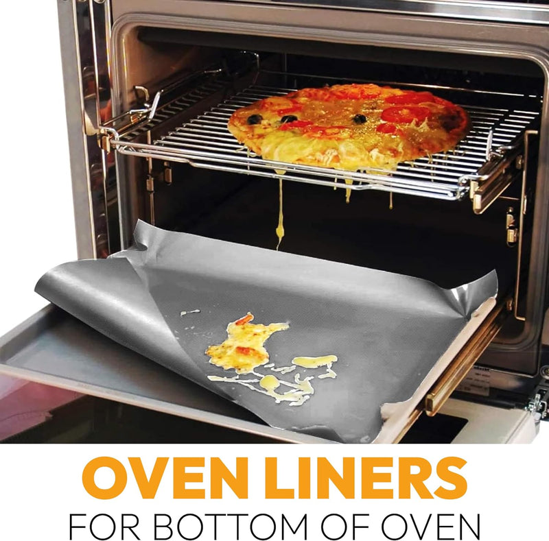 2-Pack Large Non-Stick Oven Liners - 17x 25 BPA  PFOA Free