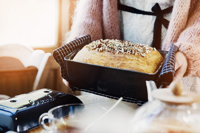 Emile Henry Loaf Baker - Burgundy Bread Loaf Baking Pan