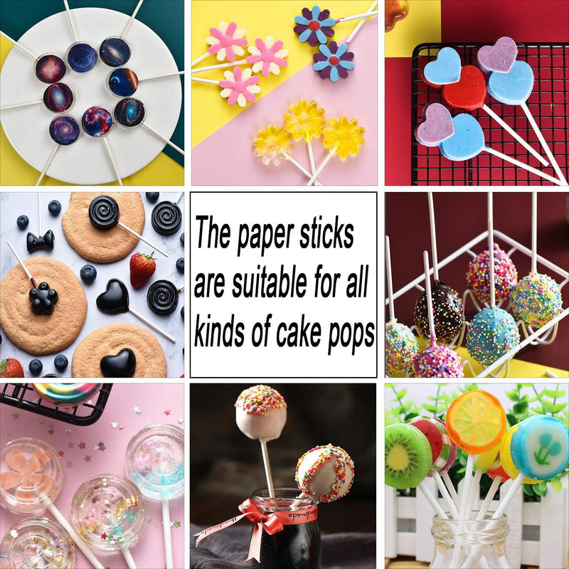 Cake Pop Treat Bag Set - 300PCS Including Parcel Bags Treat Sticks and Twist Ties