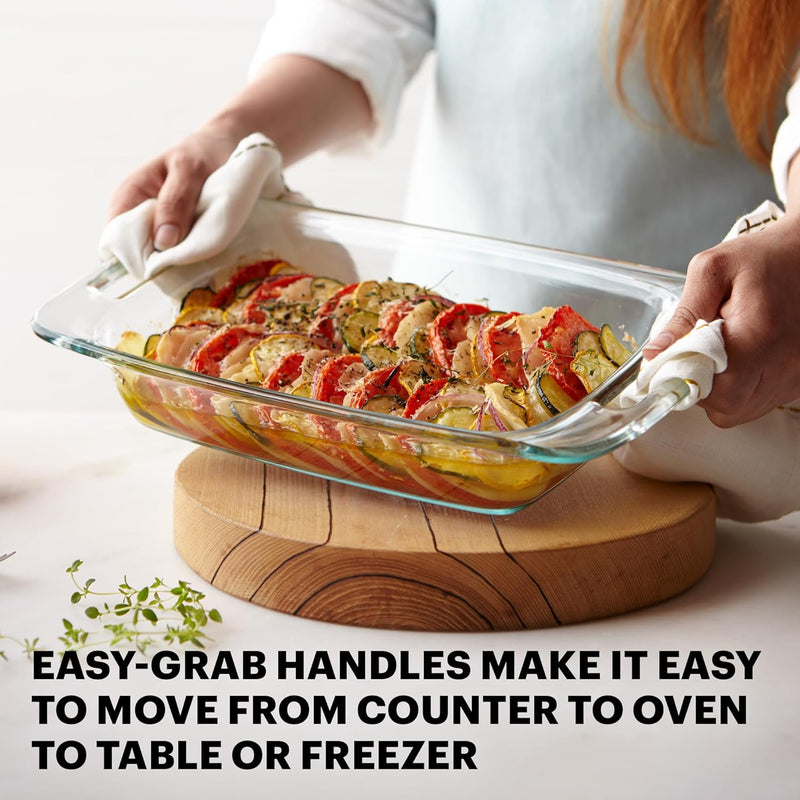 Pyrex Easy Grab 4-PC Extra Large Baking Set with Lids and Handles