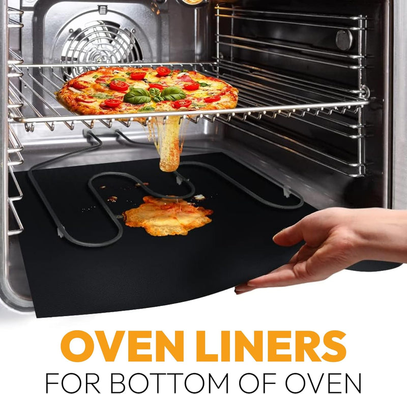 2-Pack Large Non-Stick Oven Liners - 17x 25 BPA  PFOA Free