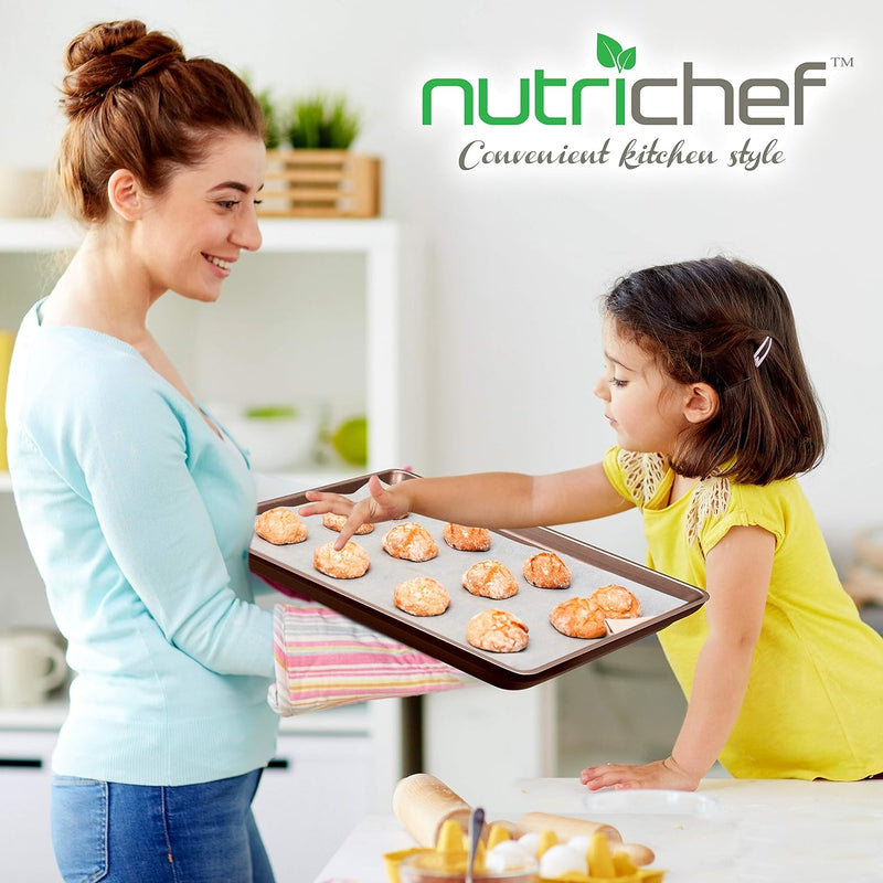 Nutrichef Baking Trays - 2 Piece Set