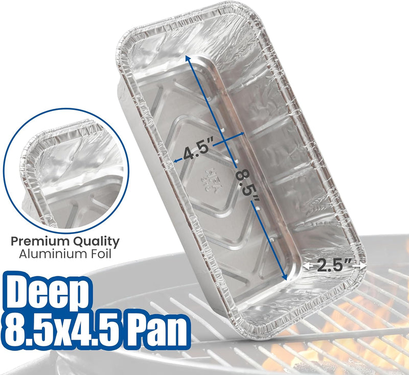 Disposable Aluminum Foil Loaf Pans - 2lbs Heavy Duty for Bread Baking and Cake Making - 10 Pack