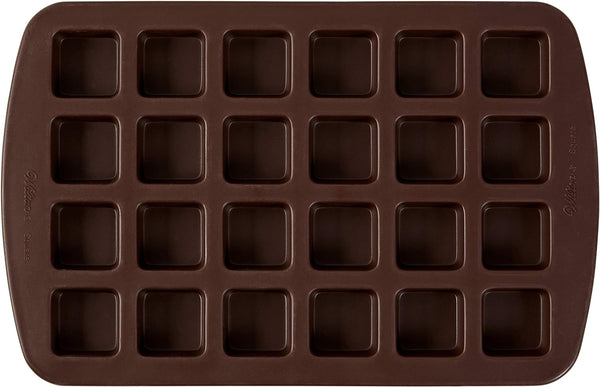 Wilton Silicone Brownie Mold - 24-Cavity Bite-Size Squares