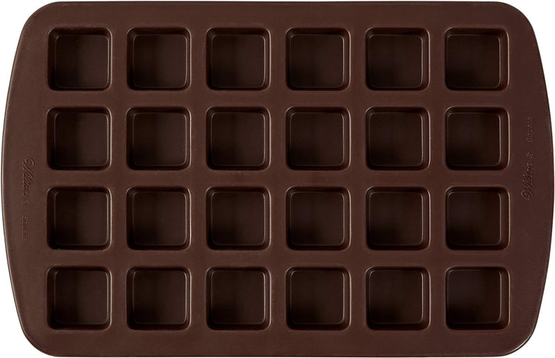 Wilton Silicone Brownie Mold - 24-Cavity Bite-Size Squares