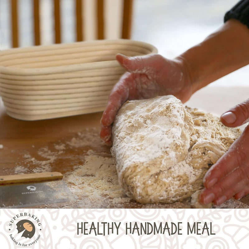 Sourdough Bread Proofing Basket Set - Artisan Baking Supplies