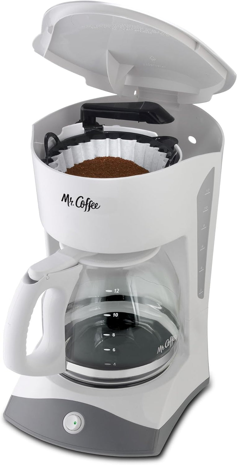 Mr. Coffee 12-Cup Manual Coffee Maker, White