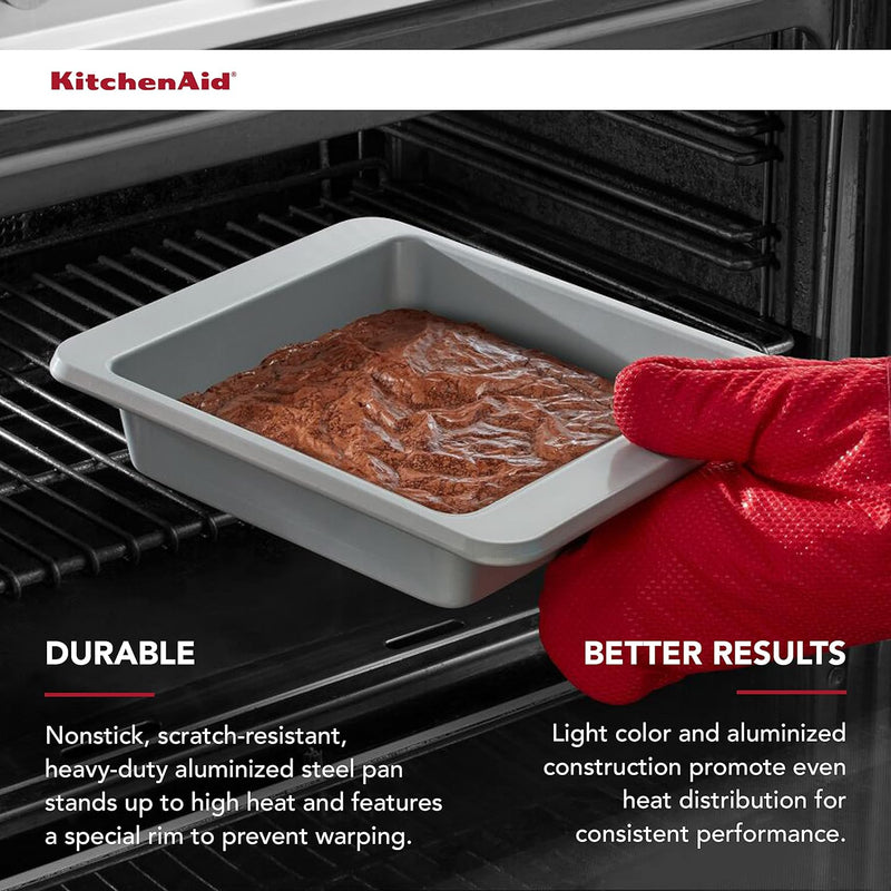 KitchenAid Nonstick 9x5-inch Loaf Pan - Aluminized Steel - Silver