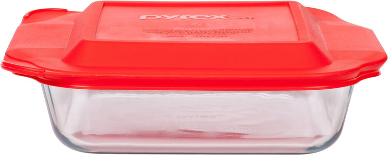 Pyrex 8 Red Square Baking Dish