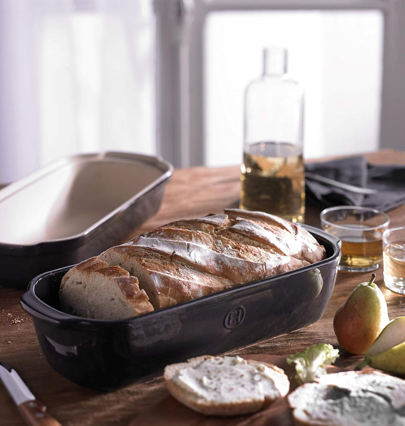 Emile Henry Loaf Baker - Burgundy Bread Loaf Baking Pan