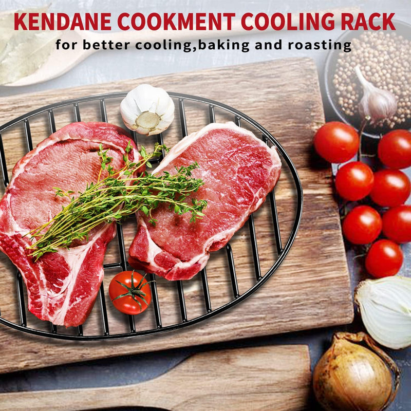 KENDANE Roasting Rack - 12x85in Integrated Feet Enameled Coating PTFE Free