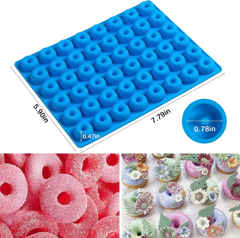 Silicone Gummy Candy Molds - 4 Shapes with Droppers