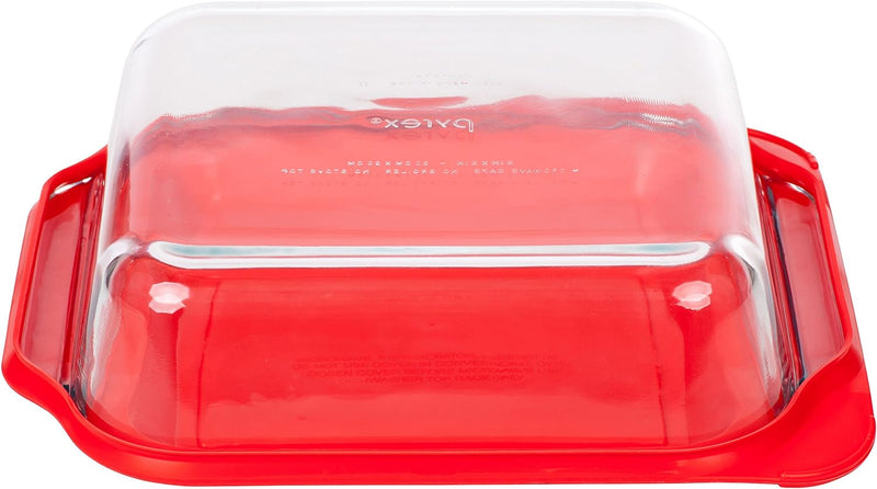 Pyrex 8 Red Square Baking Dish