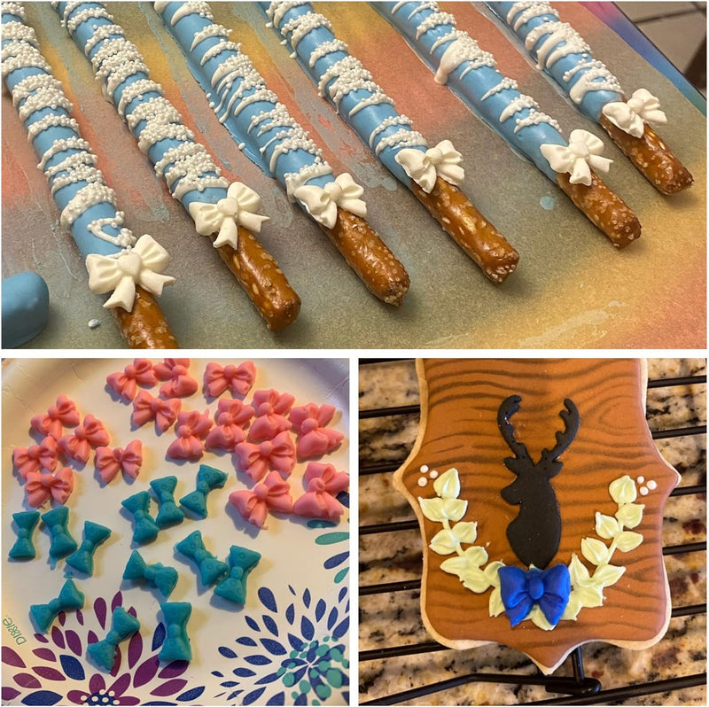Silicone Fondant Molds - Mini Bow Designs - DIY Cake Decorating
