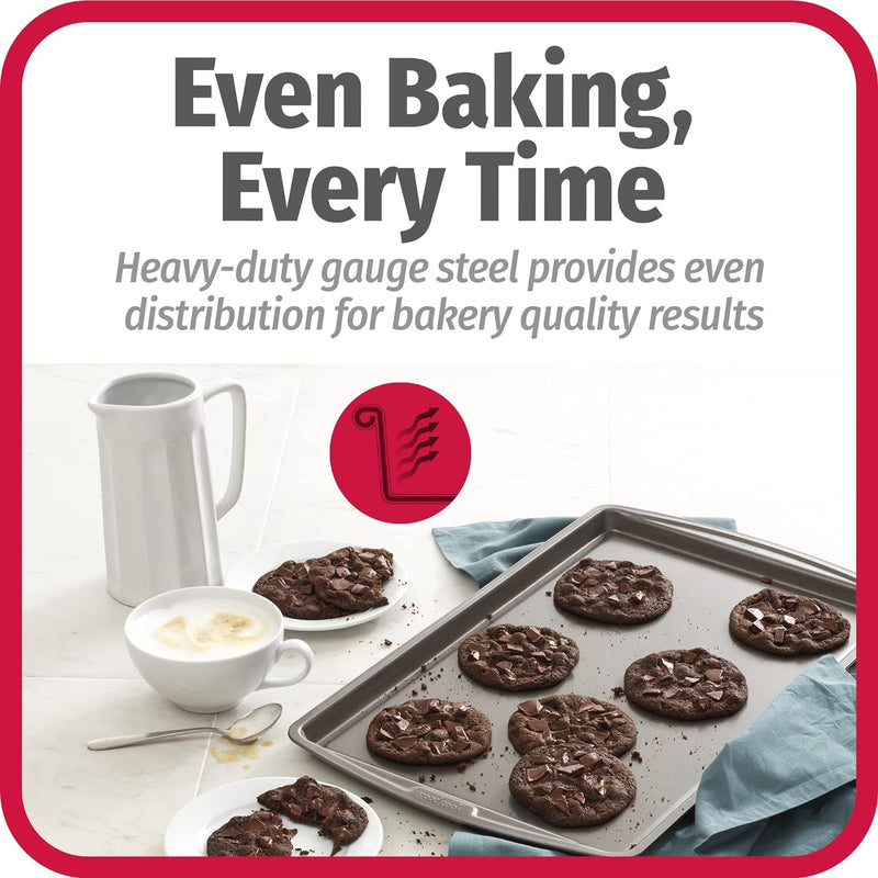 Nonstick Cookie Sheet Set - Goodcook 3-Piece Steel Set