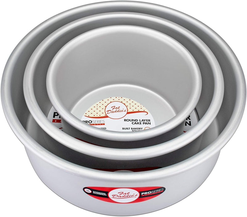 Fat Daddios Anodized Aluminum Round Cake Pan - 8x4 inch