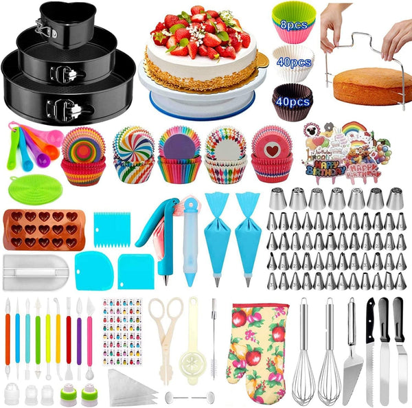489pc Cake Decorating Supplies  Tools Set for Beginners