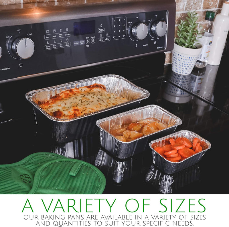 Disposable Aluminum Loaf Pans - Perfect for Baking and Meal Prep - Pack of 10