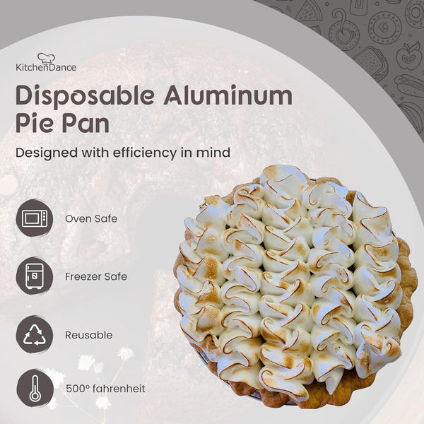 Heavyweight 36oz Round Aluminum Foil Baking Pan for Cakes and Pies