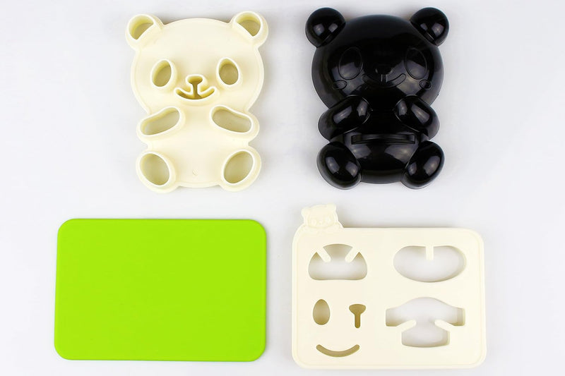 Cute Panda Bear Sandwich  Rice Cutter with Cake  Bread Mold Maker