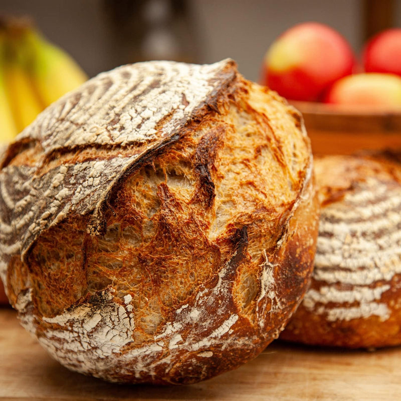 Handmade Bread Banneton Proofing Basket with Linen Cloth and User Guide