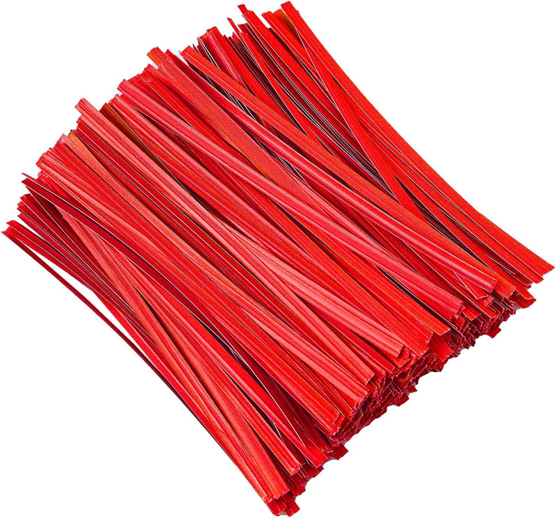 500 White Paper Twist Ties for Bread Bags and Party Favors