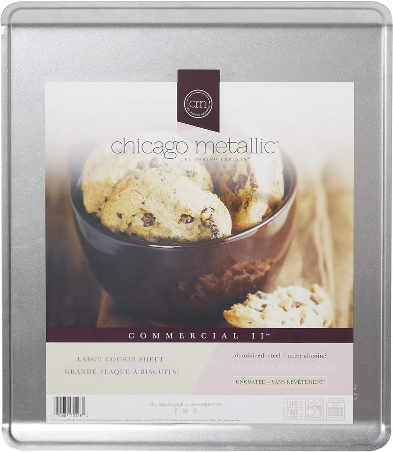 Chicago Metallic Commercial II Jelly Roll Pan - 15 x 10 Uncoated for Baking Various Dishes