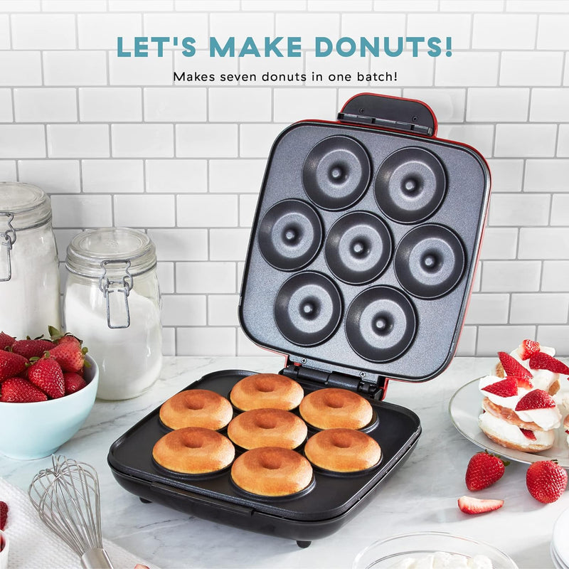 Delish By Dash Donut Maker - Makes 7 x 3 Donuts Blue