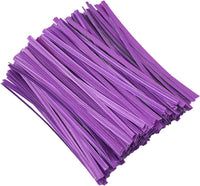 500 Pcs 5" White Paper Twist Ties Reusable Bread Ties, for Party Cello Candy Bread Coffee Bags Cake Pops