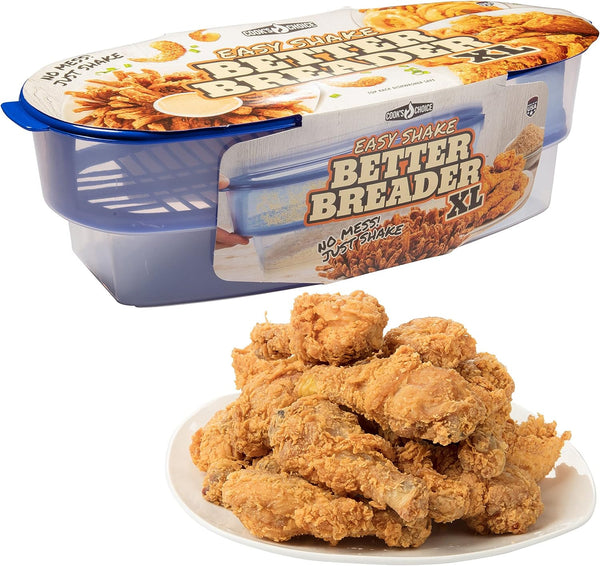 XL Better Breader Batter Bowl - Mess-Free Breading Station for Home or On-the-Go