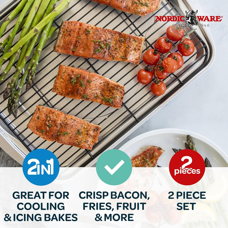 Nordic Ware Oven Crisp Baking Tray - Natural 17 x 12 x 14 inches