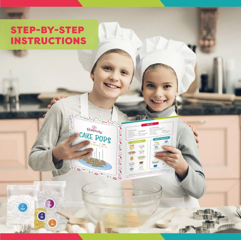 Kids Baking Kit for Cake Pop Making - Beginner Supplies and Decorating Set