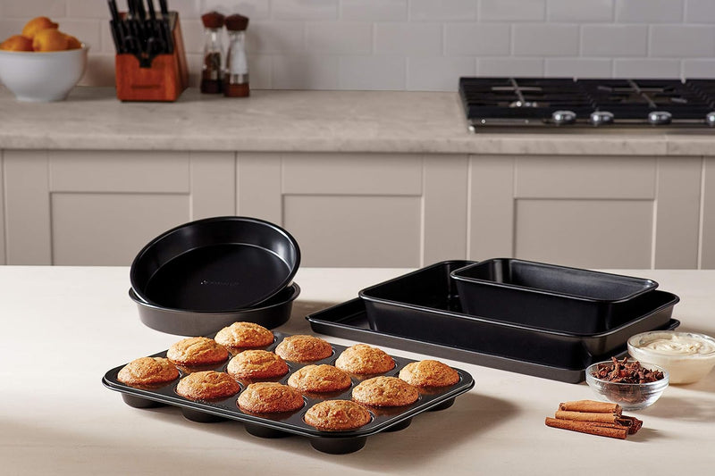 Calphalon Nonstick Baking Sheets - Set of 2 12x17 in for Cookies and Cakes - Silver