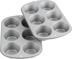 Non-Stick Jumbo Muffin Pan - 6 Cup 2 count Pack of 1 by Wilton Recipe Right