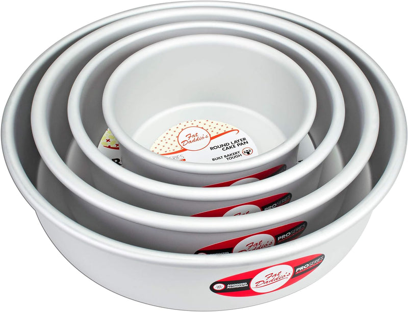 Fat Daddios Anodized Aluminum Round Cake Pan - 8x4 inch