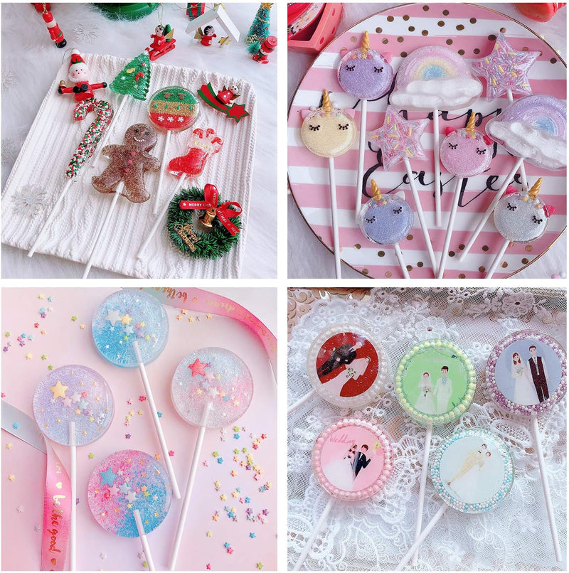 Cake Pop Treat Bag Set - 300PCS Including Parcel Bags Treat Sticks and Twist Ties