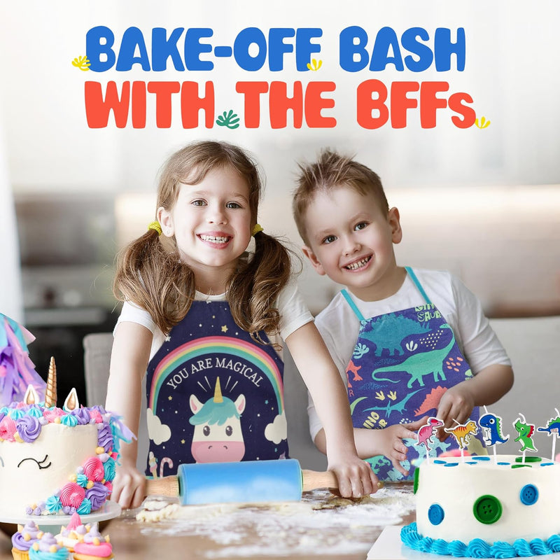 Kids Baking Set - 14pc Unicorn Chef Kit - Cooking Gift for Boys  Girls 4-12 Unicorn Theme