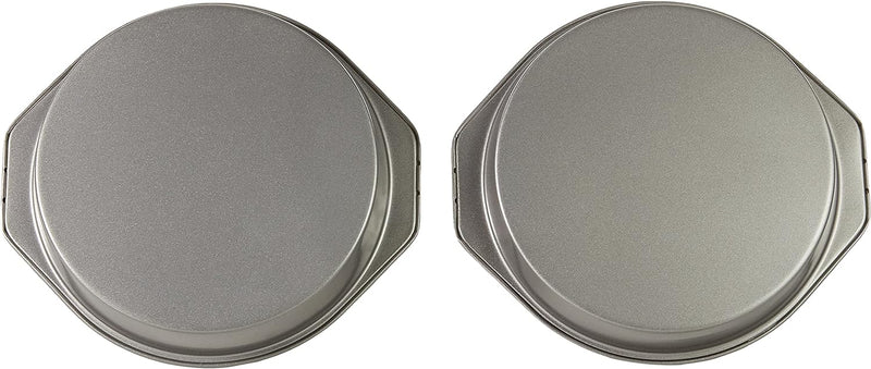 Nonstick Round Baking Cake Pan - 9 Inch Set of 2 - Gray