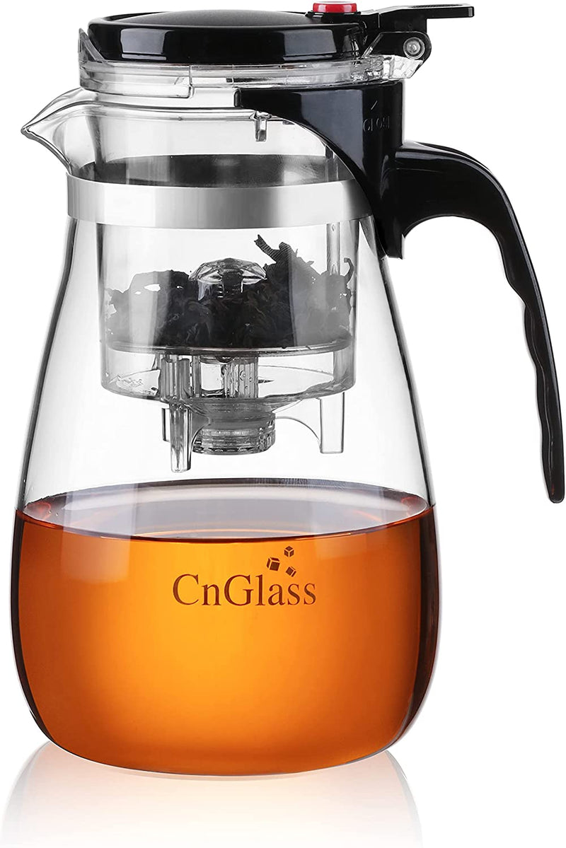 CNGLASS Glass Tea Warmer,Universal Heart Shaped Glass Teapot Wramer