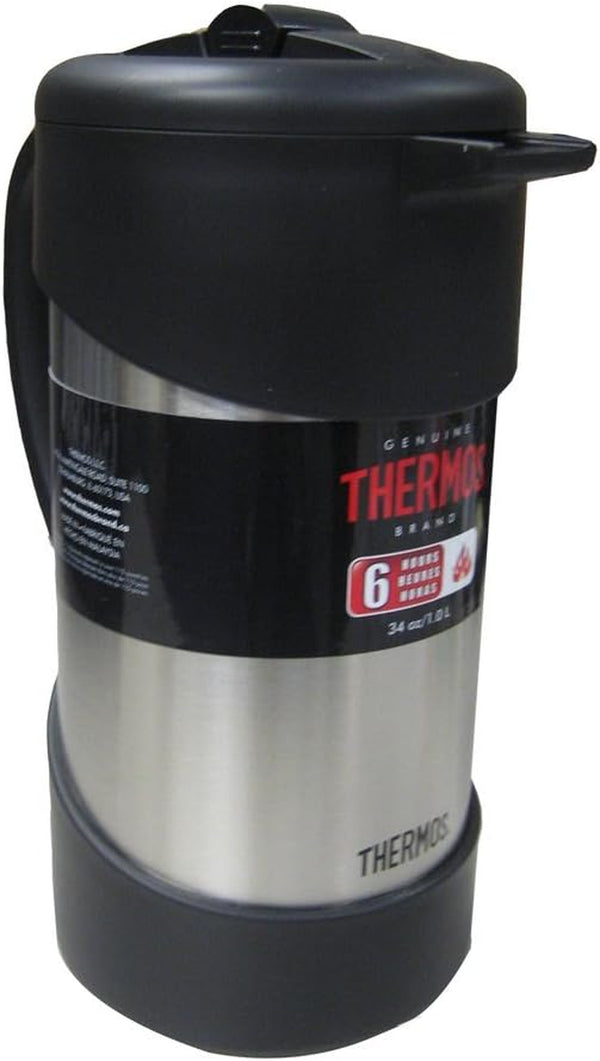 Thermos NCI1000SS4 Vacuum Insulated Stainless Steel Gourmet Coffee Press, 34-Ounce, 9.2"x 6.9"x 4.3"