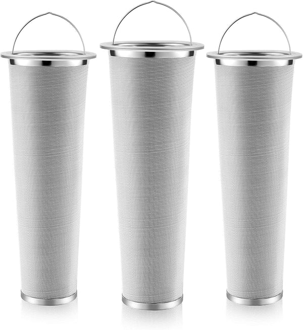 3 Pcs Cold Brew Coffee Filter With Handle 2 Quart Mason Jar Filter Stainless Steel Filter Wide Mouth Filter Coffee Tea Infuser Coffee Strainer Mesh for Cold Brew Coffee Maker Mason Canning Iced Tea