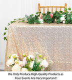 Sequin Tablecloth 50X80 Inch Light Gold Seamless Table Cover Overlay Birthday Party Supplies Shimmer Champagne Gold Table Cloth for Wedding Anniversary Bridal Shower Decoration