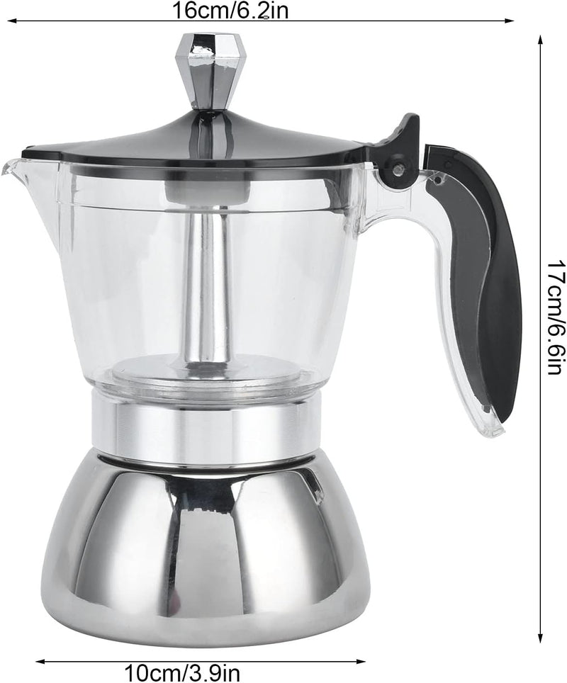 Camping Coffee Pot ,Percolator Coffee Pot (4 Cup) Stainless Steel Coffee Maker Stovetop Moka Pot Coffee Maker Kitchen Supplies, Camping Coffee Pot ,Percolator Coffee Pot (4 Cup) Coffee Maker Moka