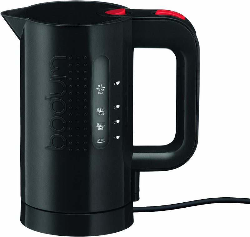 Bodum - 11451-01US Bodum Bistro Electric Water Kettle, Plastic, 17 Ounce, .5 Liter, Black