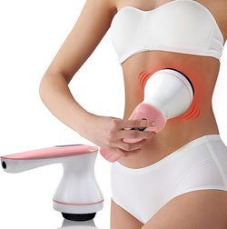 Handheld Electric Back Massager - Cordless Cellulite Massager Full Body Massager with 4 Massage Heads