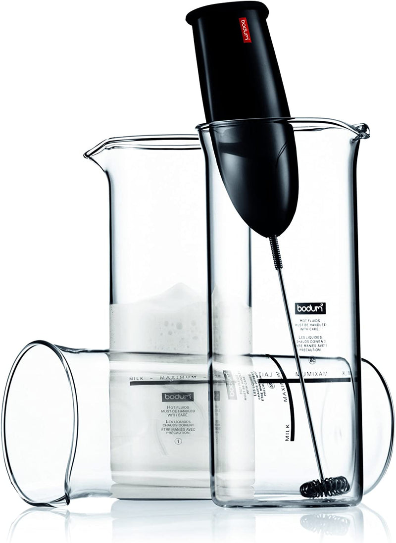 Bodum Schiuma Battery Operated Milk Frother, 8.5 Inches, Black