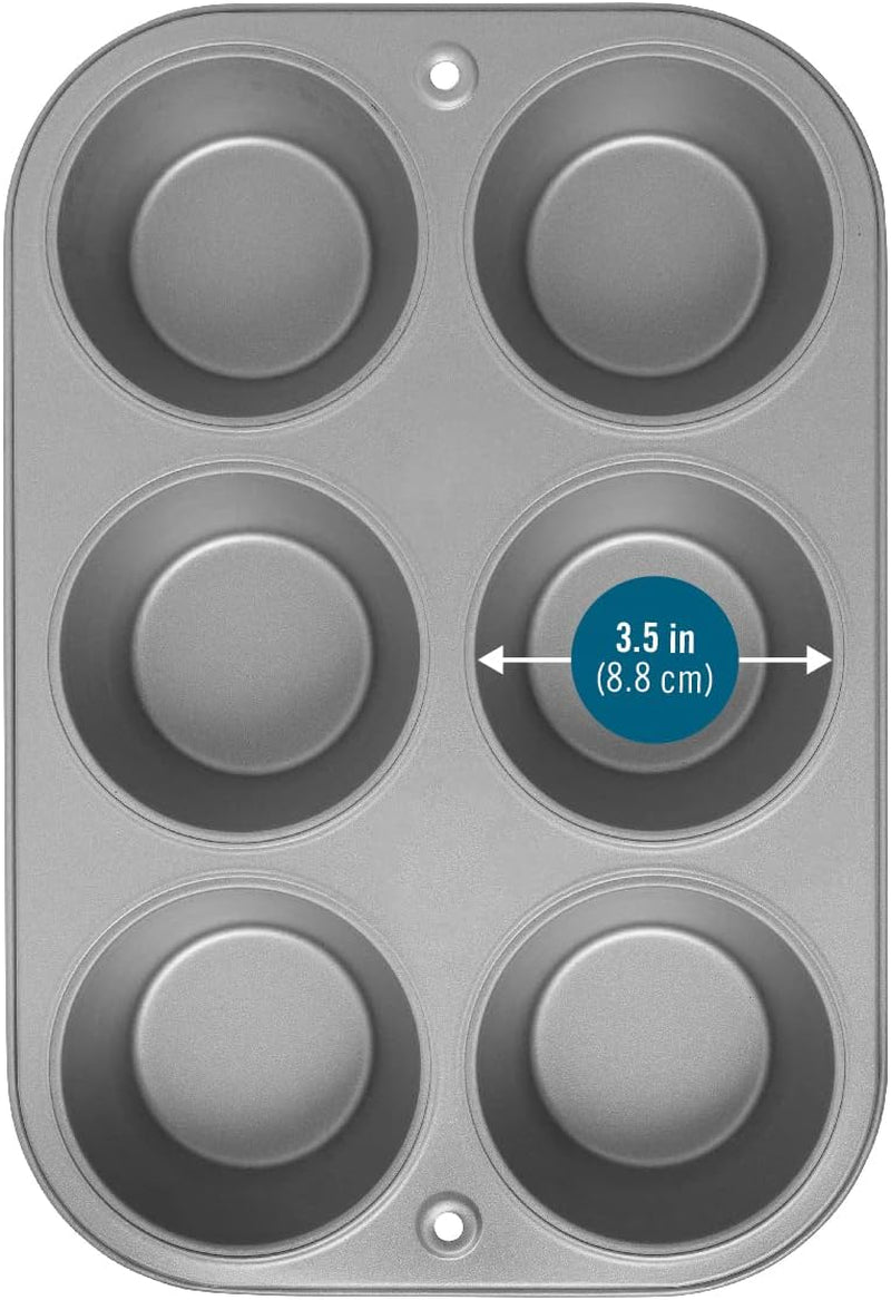 G & S Metal Products Company OvenStuff Non-Stick 6 Cup Jumbo Muffin Pan - American-Made